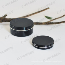 150g Glossy Black Aluminum Cosmetics Packaging Container